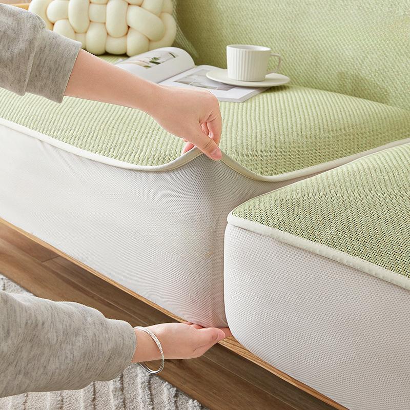 Summer Summer Summer Mat Cooling Rattan Sofa Cover All-Inclusive Universal Non-Slip Stretch Sofa Fabric Sofa Cushion Imperial Concubine Three Seats