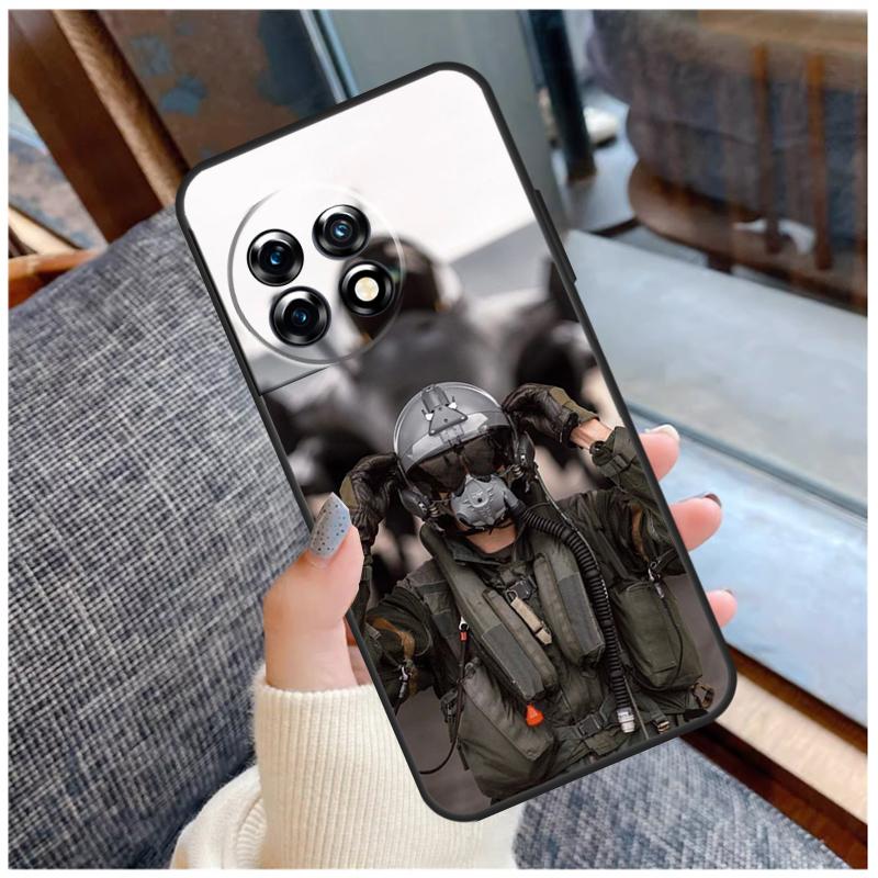 Military Aircraft Warship Fighter Case For OnePlus 13R 13T 12R 10R 10T 15 13 12 11 10 9 Pro Nord 5 CE 2 3 4 Lite N20 N30 Coque