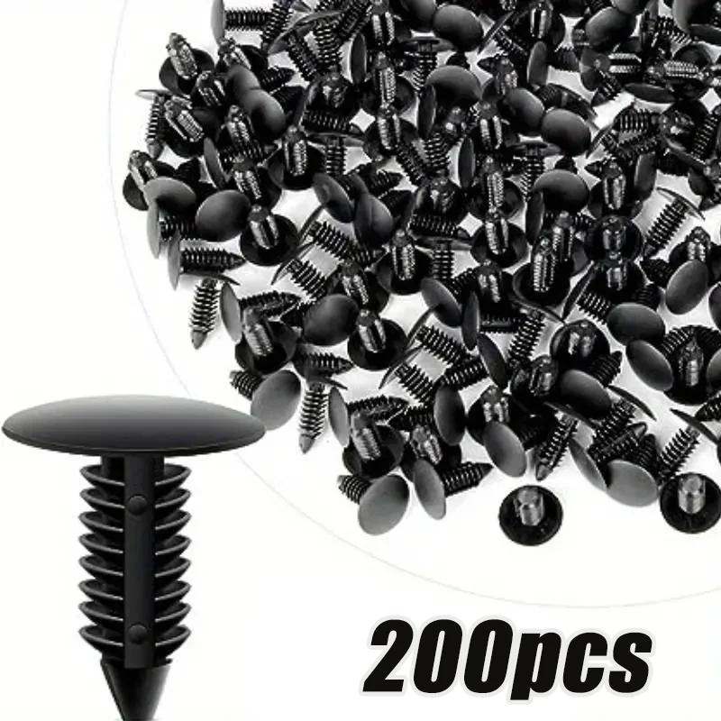 100/300 stücke Auto Fastener 8mm Loch Nylon Clips Für Auto Fender Bumper Schild Retainer Plastic Rivet Für Universal automobil Snap