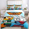 Cat Rabbit Ninjas Print 3Pcs Bedding Set,Duvet Cover with 2 Bedro,Pillowcase Home Birthday Gift