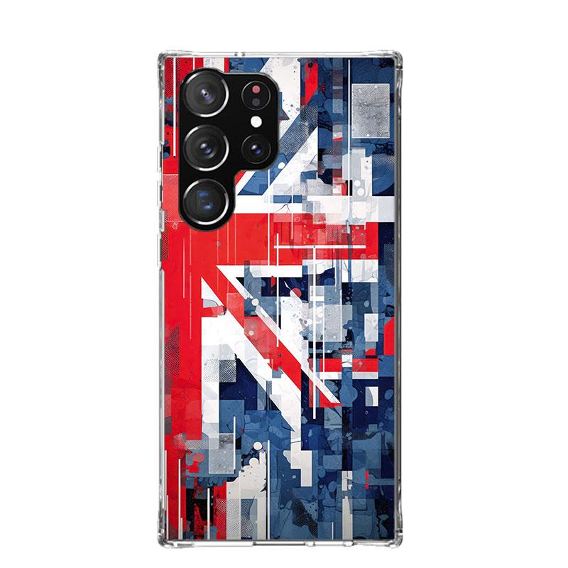 Union Jack England UK Flag Case Phone Cover for Samsung Galaxy S24 S25 Ultra S23 Plus S22 + S21 S20 FE S10 S25 Edge Trend Fundas