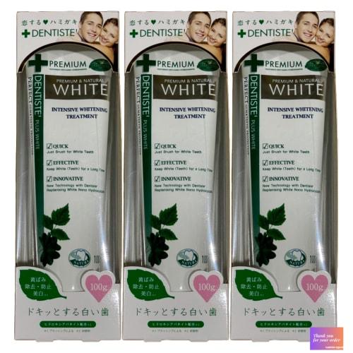 [.co.jp Exclusive] Dentis Whitening Toothpaste, 100g X 3-Pack, Includes Original Message Card