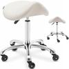 York Saddle Stool with Wheels Up To 150 Kg Beige