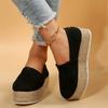 Módní ploché boty Dámské platformové mokasíny Semišové ležérní podzimní boty 2024 Pohodlné značkové boty Klasické nové společenské Dámské tenisky