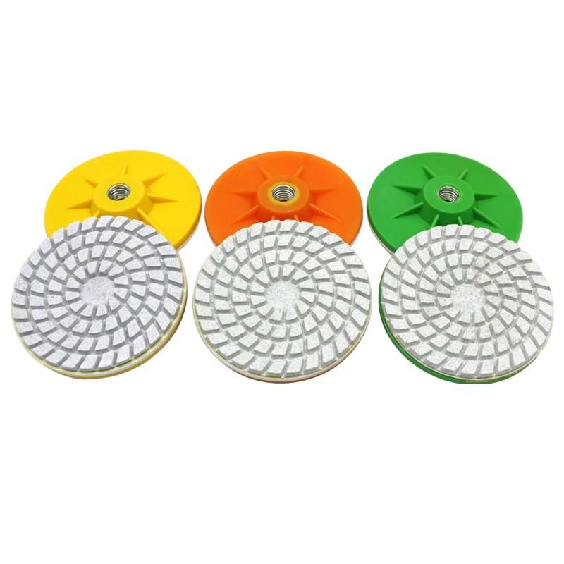 

6pcs Ceramic Tile Trimming Polishing Disc M10 Angle Grinder Dry Polishing Marble Porcelain Granite Chamfering Grinding Edge 80mm