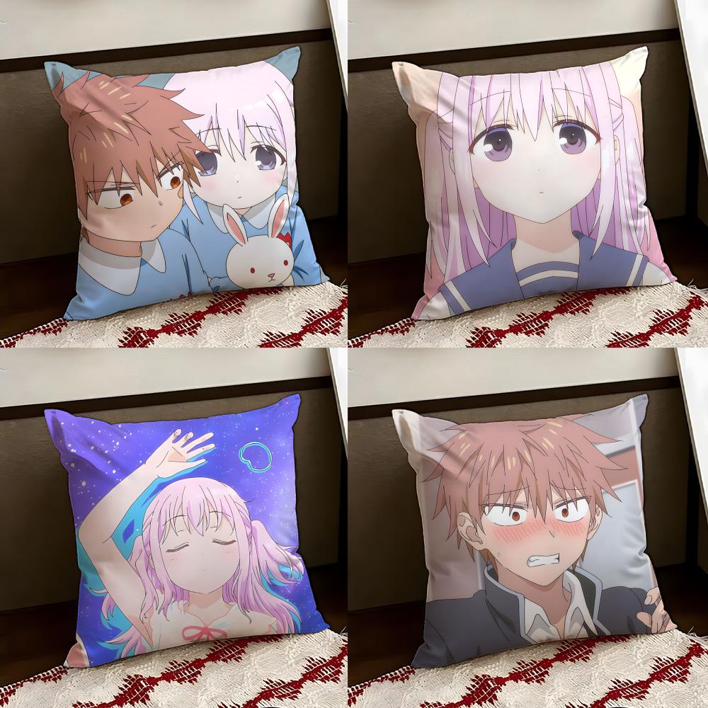 Anime EFGEFB Cushion Cover Reversible Soft Durable Pillow Cover Home Car MultiScene Use for Daily Comfort