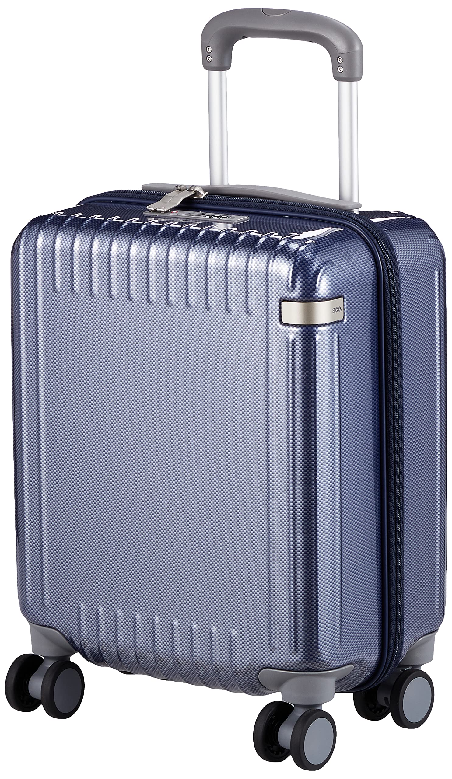 

Suitcase Carry Case Carry Bag Coin Locker Size S Size 1 Night 2 Days 21L Caster Stopper Twin Wheel Casters Palisade 45 cm Navy Carbon [Ace Tokyo]