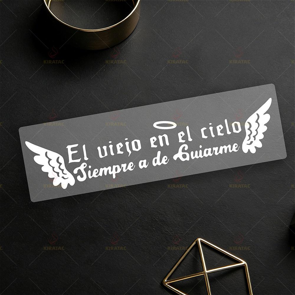Healing Angel Element Spanish Motocycle Sticker Waterproof for Fairing Fuel Tank Car Trunk Window Scooter Universal Vinyl Decals
