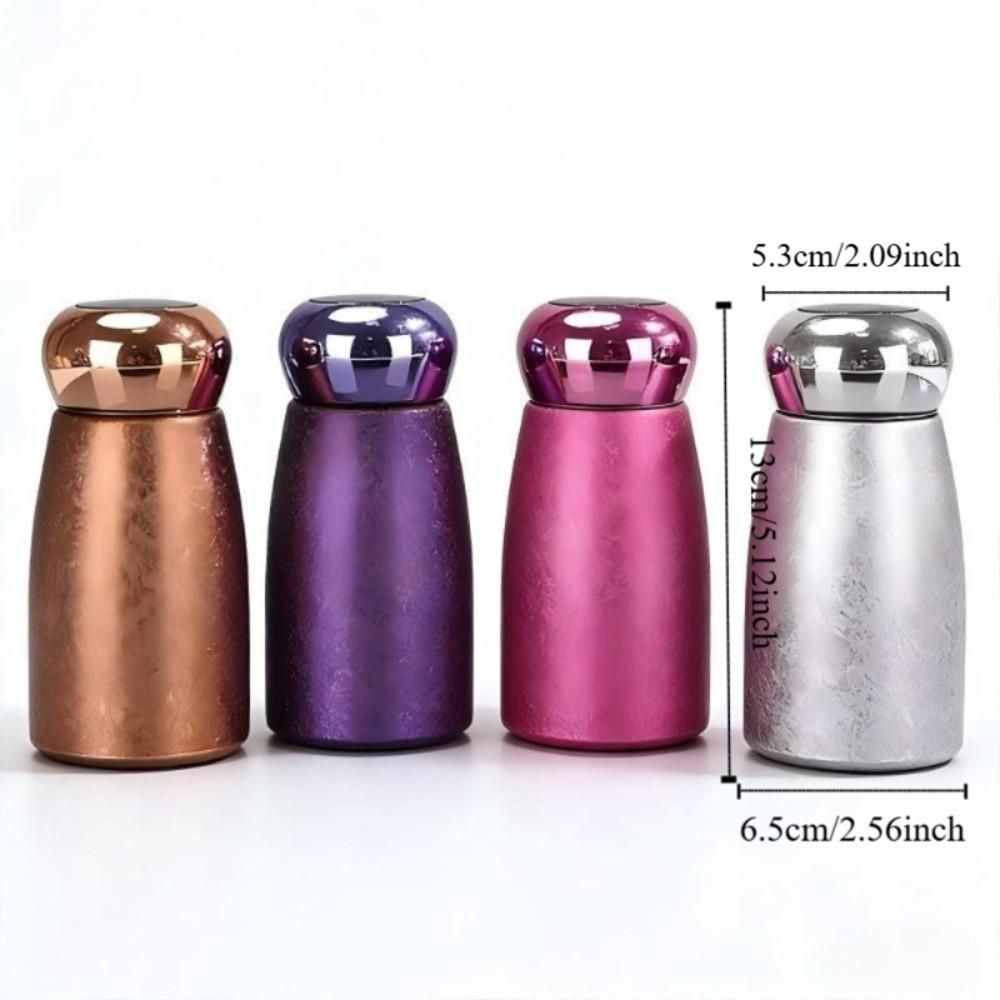 Portable Smart Temperature-Displaying Cup Leak Proof Temperature-Displaying Pocket Cup Mushroom-Shaped Titanium-coated Liner