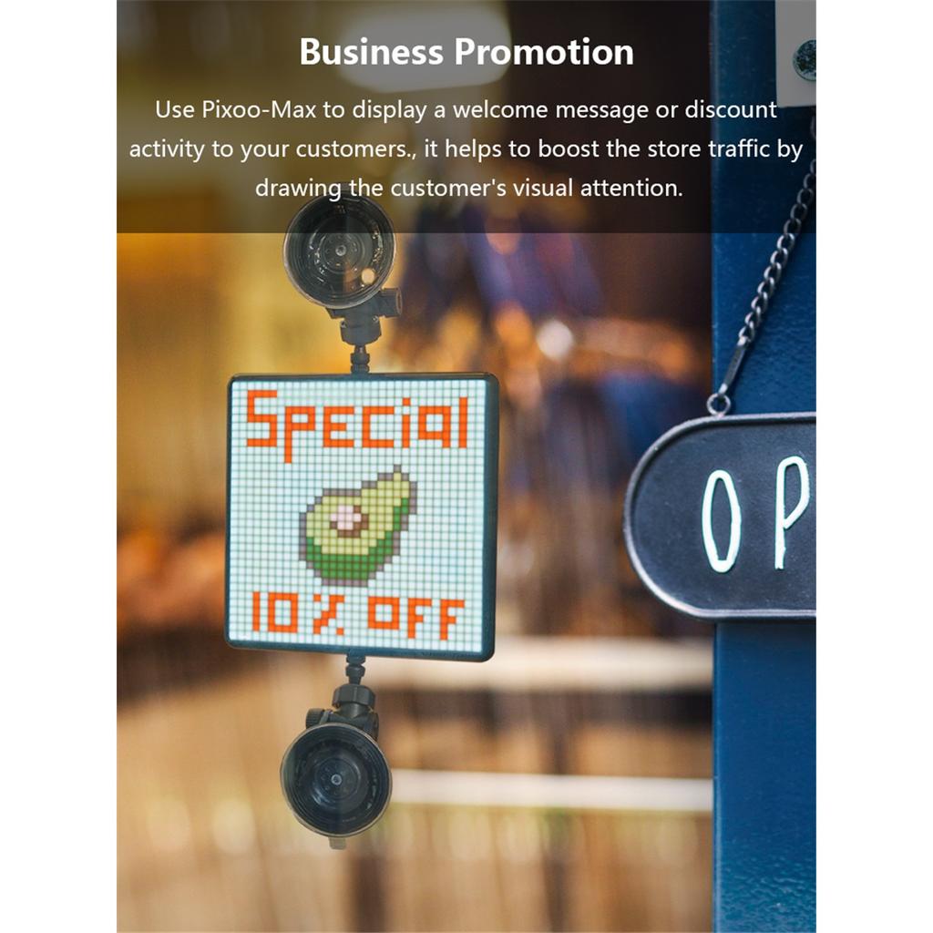 Pixoo Max 32*32 Pixel Art Display Programmable LED Screen for Home Decoration, Business Advertisement, Christmas Gift
