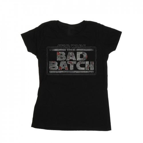 

Star Wars Womens/Ladies The Bad Batch Texture Logo Cotton T-Shirt білий