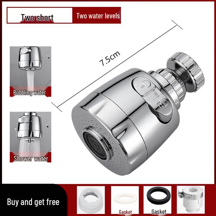 Universal Adjustable Anti-Splash Faucet Aerator Extension Tube