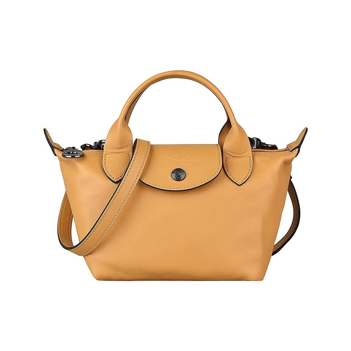 

Новая сумка LONGCHAMP Le Pliage Cuir из овчины пельмень , сумка через плечо, женская сумка на плечо, земляной желтый 10147757526 12.4*8.1*10.9CM