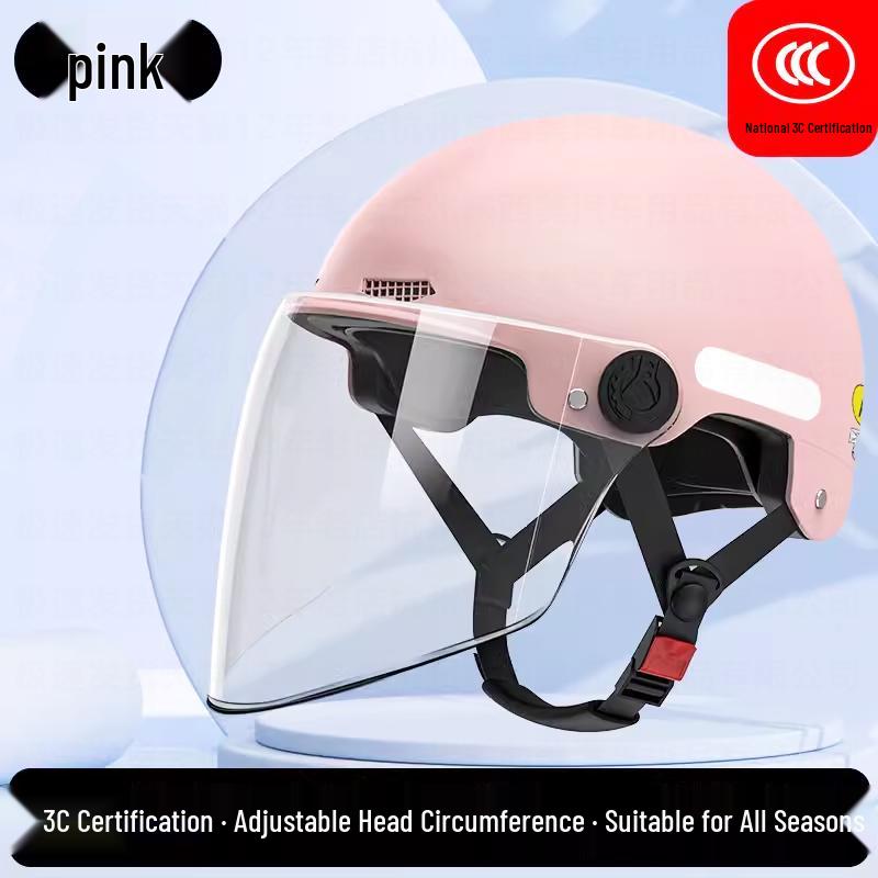 Universal 3C Certified Electric Bicycle Helmet with Sun Visor for Adults & Children - All-Season Safety Helmet for Men, Women & Scooter Riders