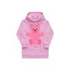 Jfb625 5v0 F0u0j Ff Vestido Infantil com Capuz e Logo de Ursinho