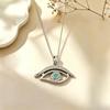 Women's Fashion Devil's Eye Pendant Necklace: Diamond-Encrusted Zircon Collarbone Chain