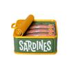 Cute Design Sardine Clicker Press Sound Device Sardine Tin Decompression Toy  Bag Accessory