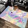 1pc Unicorn Fantasy Office Chair Mat - Anime Cartoon Design, Non-Slip Carpet for Home Decor, Suitable for All Seasons, Perfect Gift for Holidays.H063