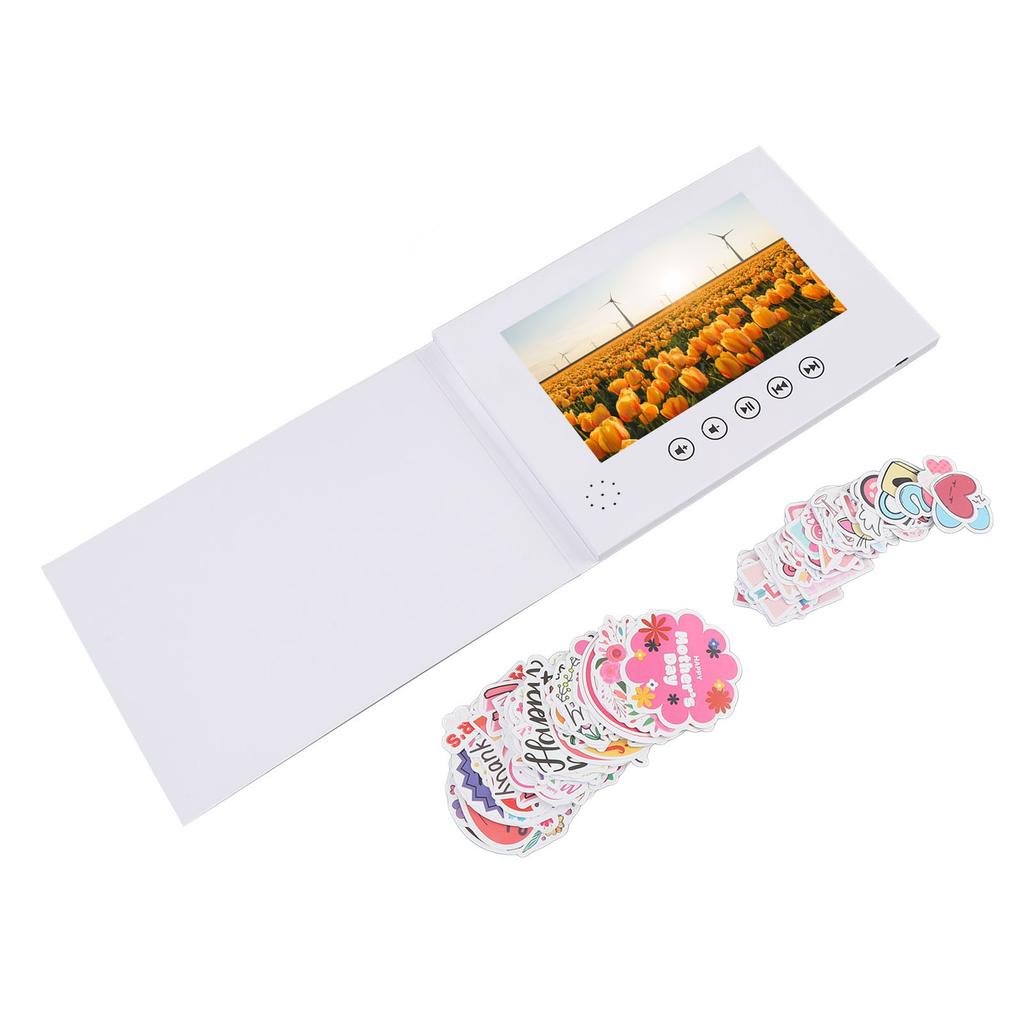7 Inch Video Greeting Card Electronic Video Brochure LCD Screen Digital Brochure for Xmas Anniversary Special Occasions