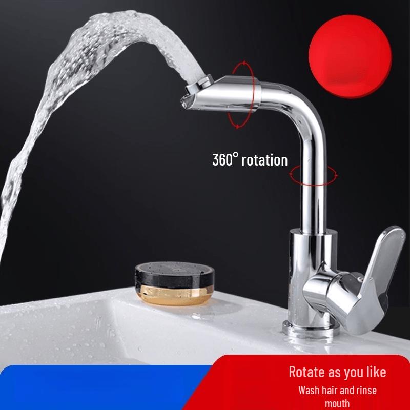 OEING Stainless Steel Square Basin Mixer Faucet