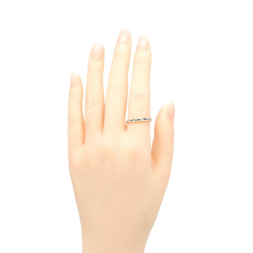 CARTIER 1895 wedding Ring Pt950Platinum #7.8(US Size) 3.1g mens Used