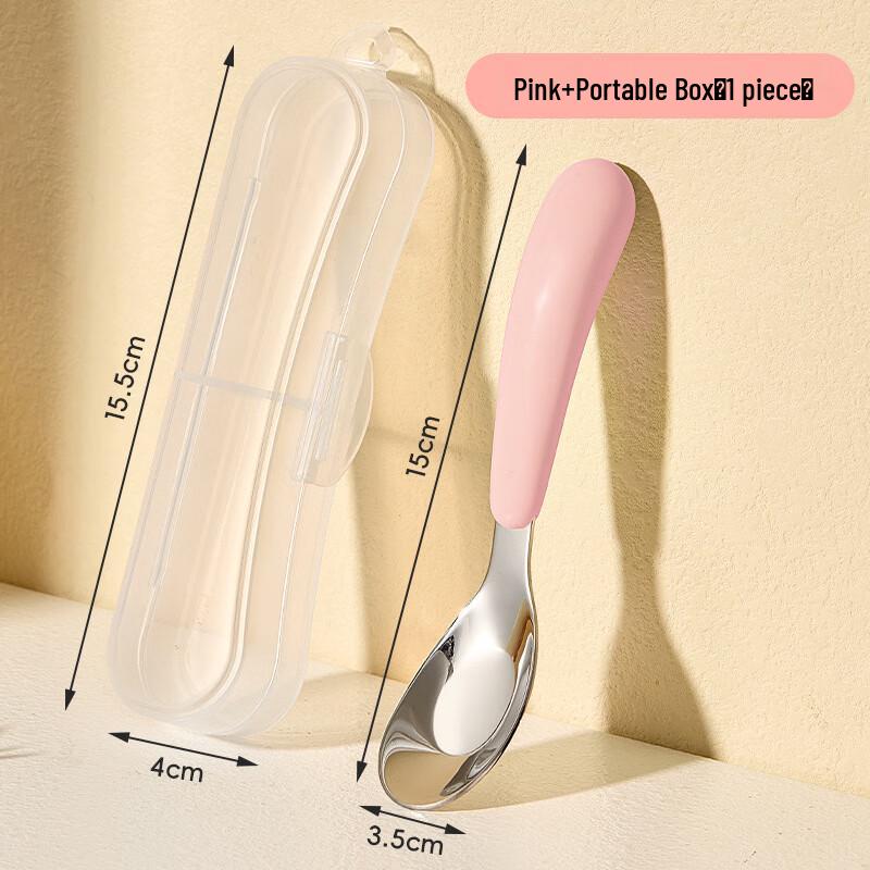 

Shuangsheng Baby 316L Stainless Steel Training Spoon Set