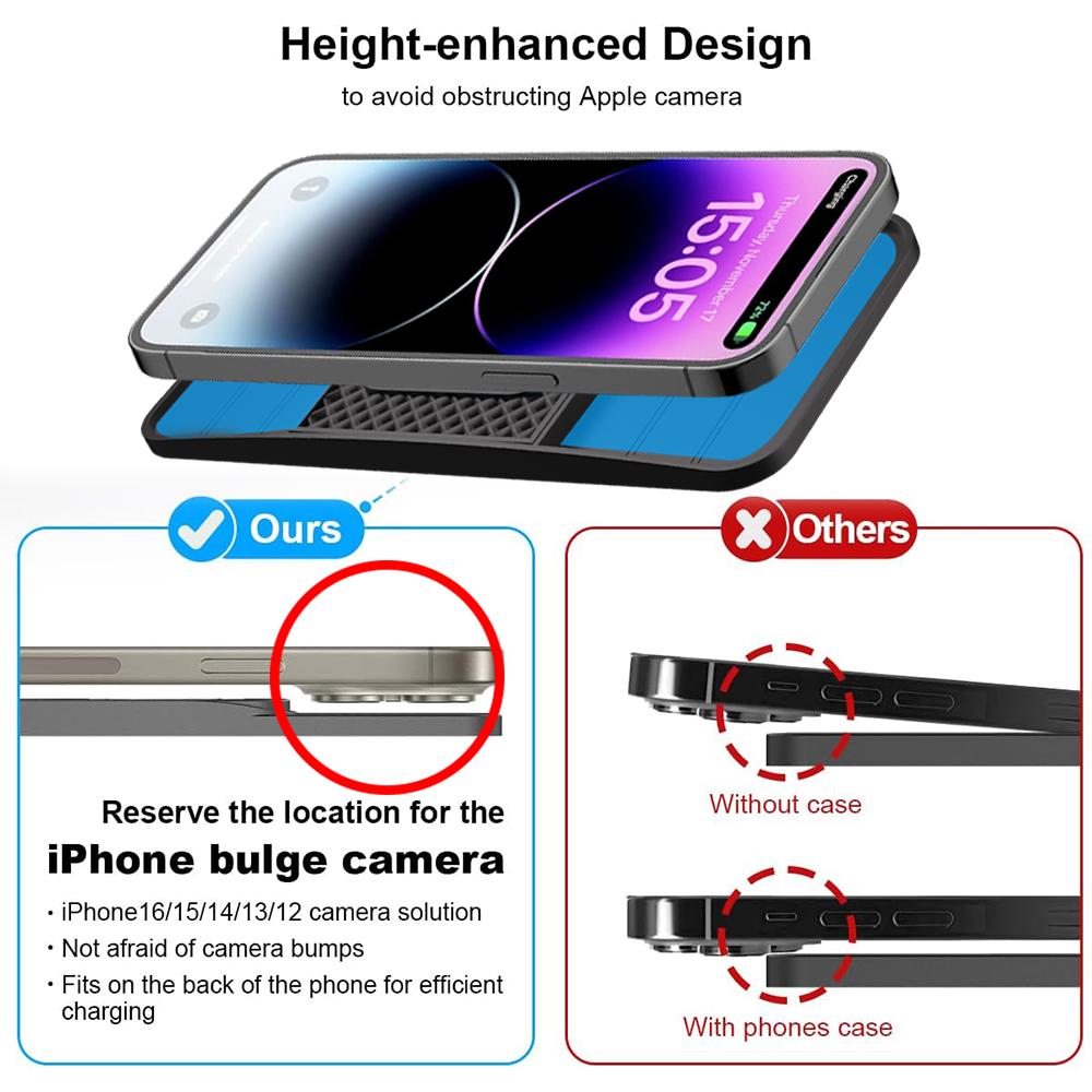 15W Fast Wireless Charging Pad Non-Slip Rubber Mat for Car Storage Lightweight USB-Powered Charger Compatible with Phone