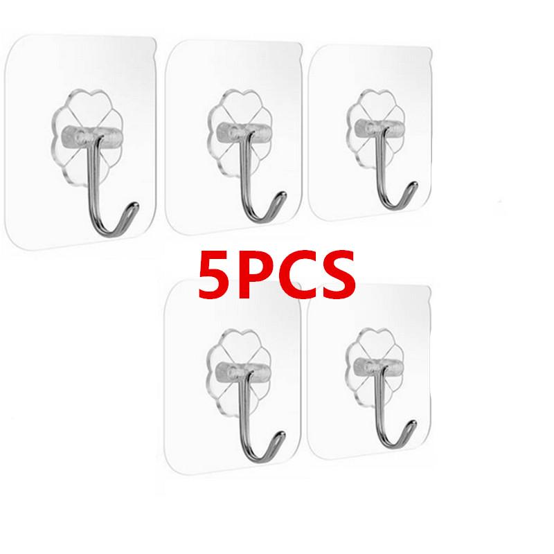 1/10/20/50/100 STÜCK Selbstklebende Haken Wandhaken Transparent Mehrzweckhaken Türschlüssel Handtuch Wandhaken Für Badezimmer Küche