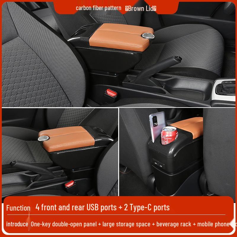 Mazda 2 Sedan/Hatchback Center Armrest Storage Box - Changan Jinxiang Modification Accessories