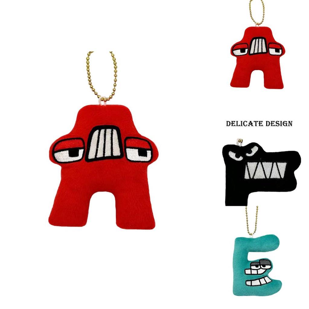 Alphabet Lore Soft Plush Toy Keychain Pendant Stuffed Doll Xmas Birthday Gift