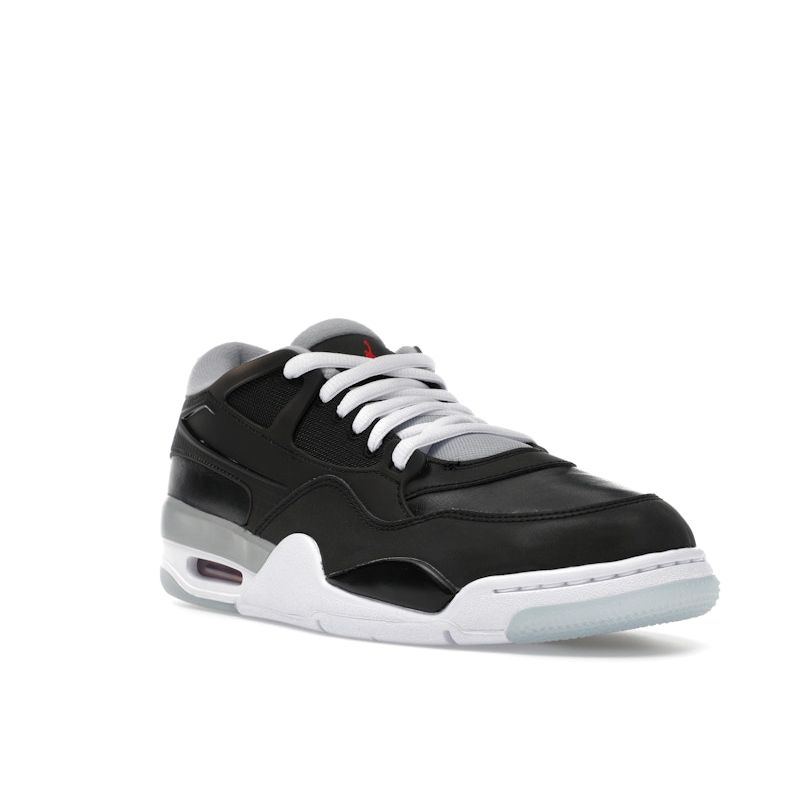 Air Jordan 4 RM Black Metallic Men Sneakers Fire-Red Wolf-Grey White HV5184-010