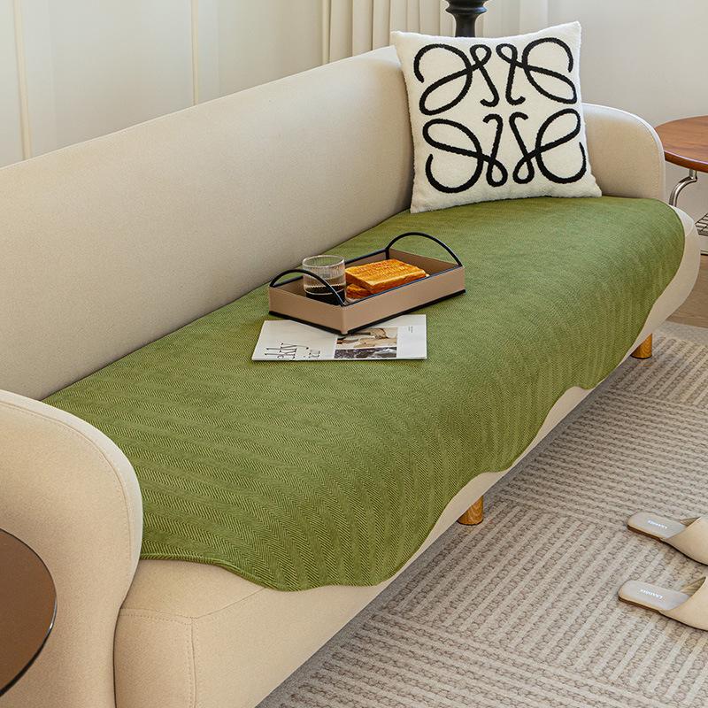 Chenier Special-Shaped Sofa Cushion, Universal In All Seasons, Non-Slip Herringbone Pattern Seat Cushion, Irregular Shape, Sofa Cover Towel