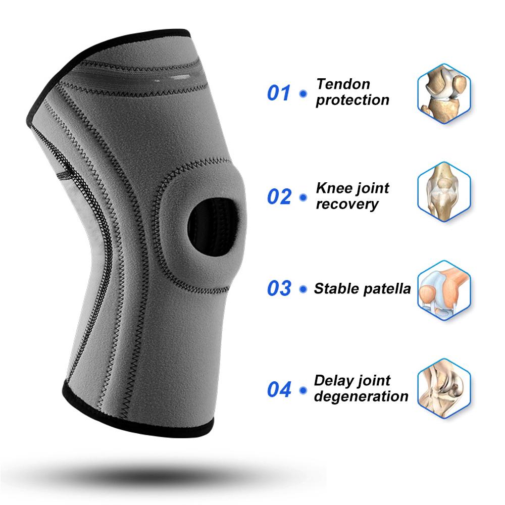 Sports Knee Brace For Knee Pain Support With Patella Sponge Pad Side Stabilizers Medical Compression Sleeves