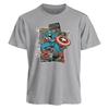 2026 Marvel TShirt Men Women Captain America All Season American Punk Harajuku Niche Oversized Short Sleeve Trendy Graphic Tee