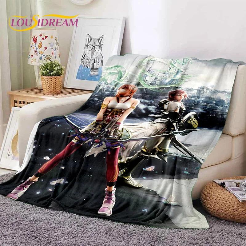 Final Fantasy Series Games Soft Flannel Blanket for Beds Bedroom Sofa Picnic,Throw Blanket for Cover Outdoor Leisure Nap Gift