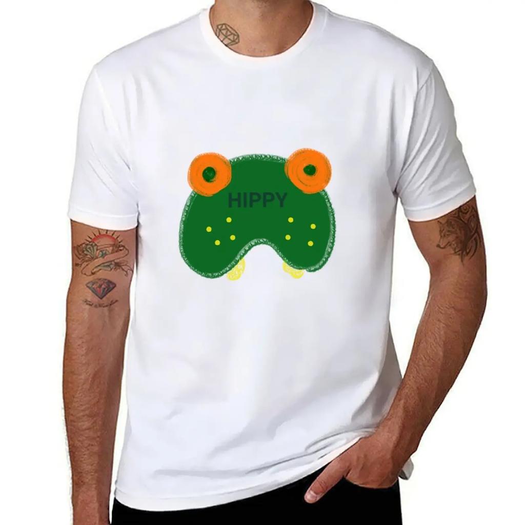 HIPPO HIPPY TShirt Graphics Funnys Hippie Clothes Blacks Men T Shirts