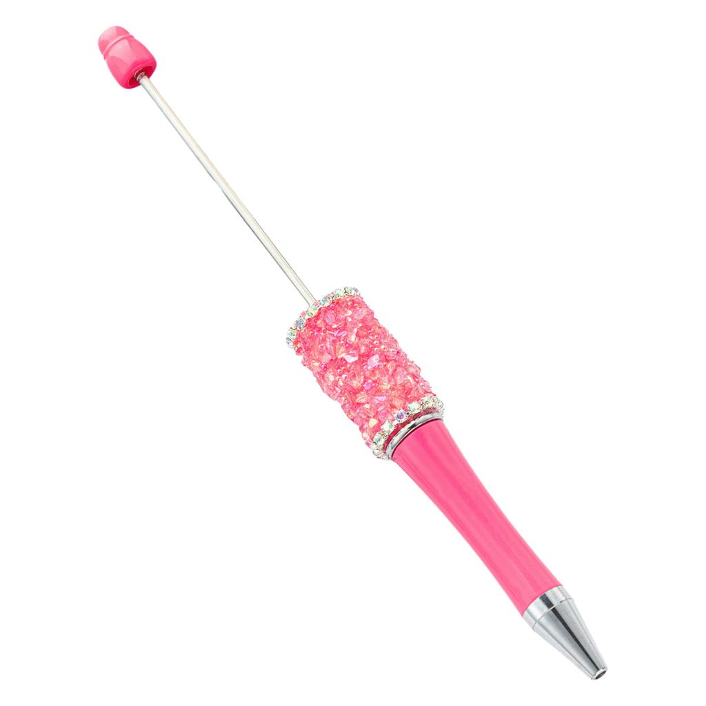 Beadable Ballpoint Pen Rhinestone Ballpoint Pen Funny Writing Pen for Boy Girl Kid Class Reward Birthday Party Favor