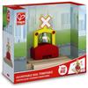 Hape Wooden Level Crossing Alarm Toy 12.6x12.5x9cm for Ages 3 and Up
