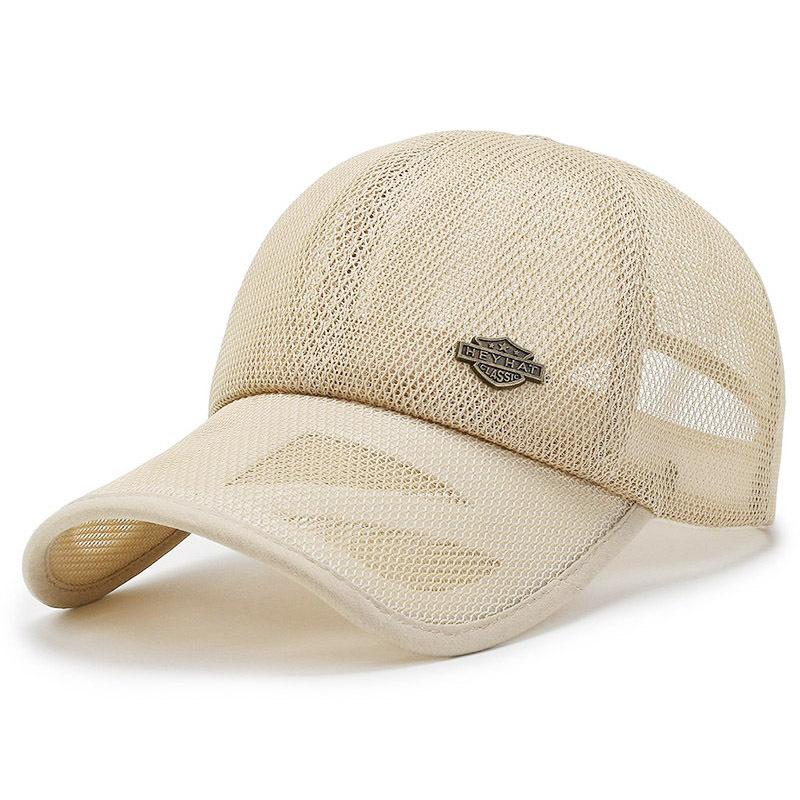 Summer Mesh Cap Thin Men's Casual Baseball Cap Quick Drying Mesh Breathable Duckbill Cap
