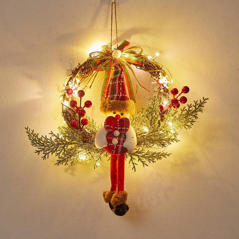 Christmas Door Wreath & Holiday Ornament for Festive Decor