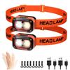 DARKBEAM LED High USB Dual Light Motion Red Warning for Camping and Car Headlights, Brightness, Rechargeable, Sources, Sensor, Light, Waterproof,