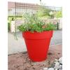 Flower Pot - RIVIERA - Soleilla Round - Ø 39.2 X 35.8 Cm - 25L - Red