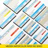 MEEDEN Watercolor Paper Block 3 Textures 100 Cotton Watercolor Paper Pad of 30 Sheets 140lb 300gsm AcidFree Art Paper for Water