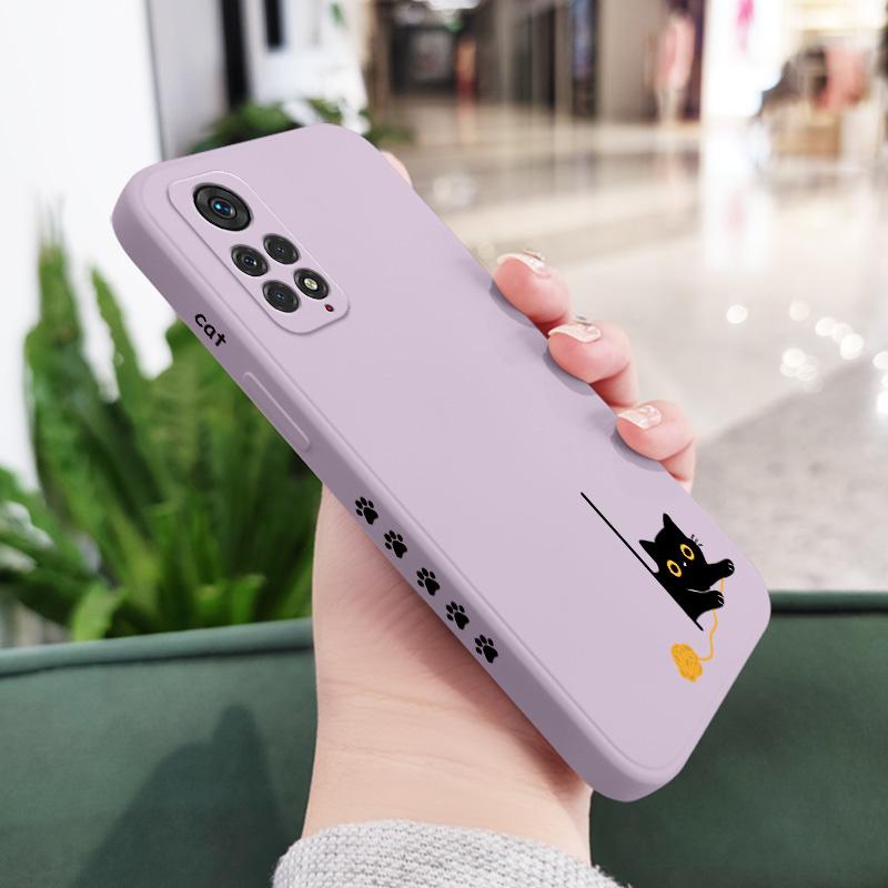 

Panicked Cats Phone Case For Xiaomi Redmi Note 15 Pro Plus 4G 5G Silicone Cover Redmi Note 15 Pro 5G світло-фіолетового кольору