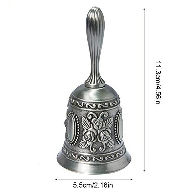 Hand Bell Metal Tone Ring Alarm Hand Hold Service Call Bell Desktop Bell Tea Dinner Bell Game Bell Christmas Bell