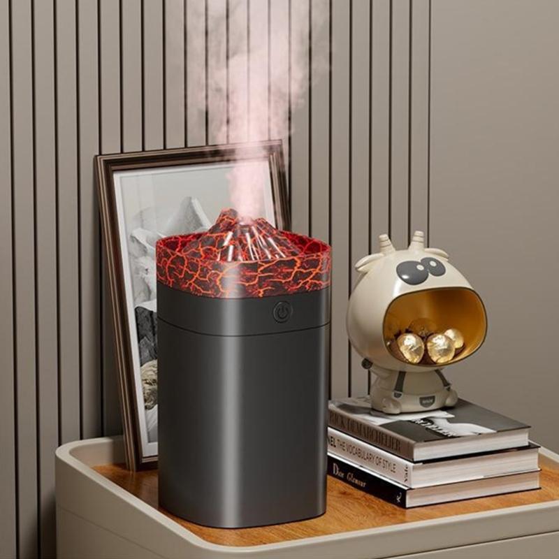Simulated Flame Essential Oil Diffuser with Light Flame Aromatic Diffuser Aromatic Diffuser for Home Bedroom Office