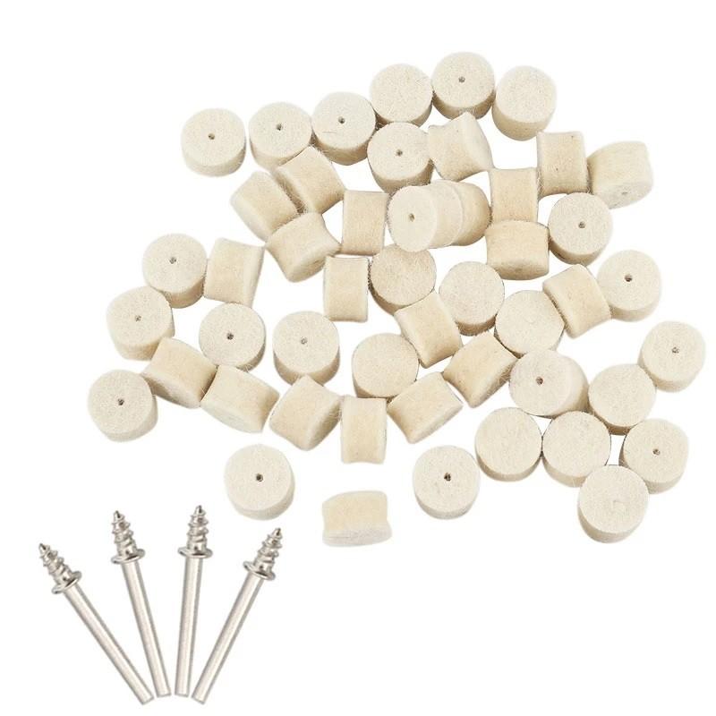 Buffing Wheel For Rotary Tool Polishing Pad +4pcs Mandrels
