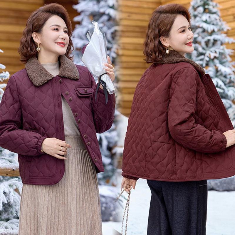 Coat Cotton-padded Jacket Warm New Top Autumn and Winter Loose Short Cotton-padded Jacket Women