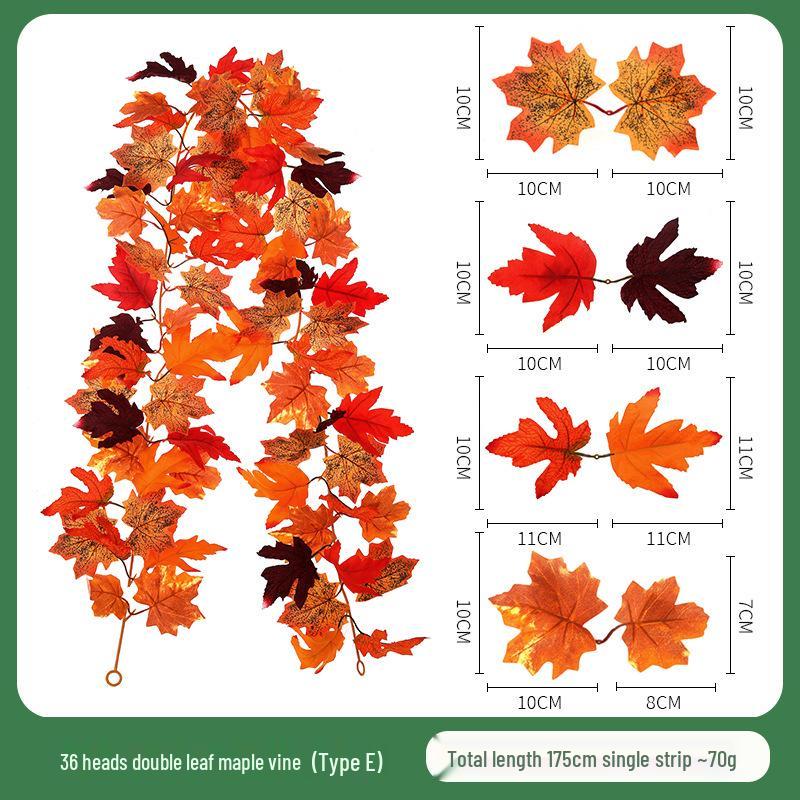 Skladem Podzimní a Halloweenská dekorace z javorových listů pro Vánoce a Den díkůvzdání