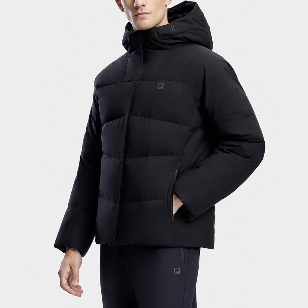 New FILA Down Jacket Men's Pitch Black A11M341904R-BK